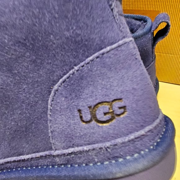 New Mens Bright Blue UGG Neumel Boots Shoes Lace Up 1094269 9 USA 40 Europe - Picture 13 of 14